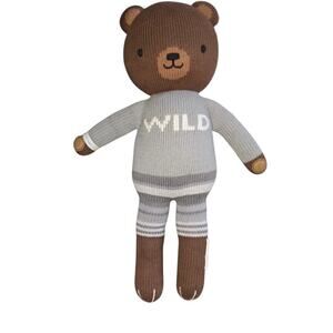 Cuddle + Kind Oliver The Bear 20" Plush Wild Sweater